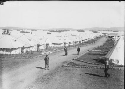 3rd Australian General Hospital at Mudros. Photographer unknown, photograph source AWM A03075