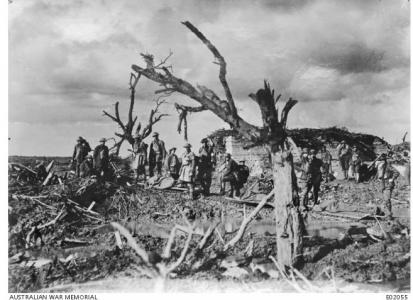 13th Field Ambulance a dressing station at Westhoek Ridge 1917. Photographer J.F. Hurley, photograph source AWM E02055