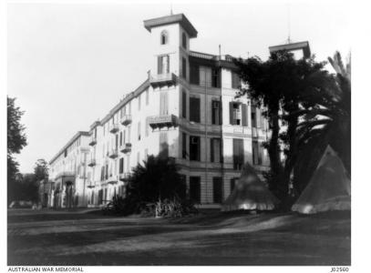 2nd Australian General Hospital Cairo. Photograph donor, image  source AWM J02560