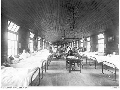 3rd Auxilliary Hospital Dartford. Photographer unknown, photograph source AWM C0504