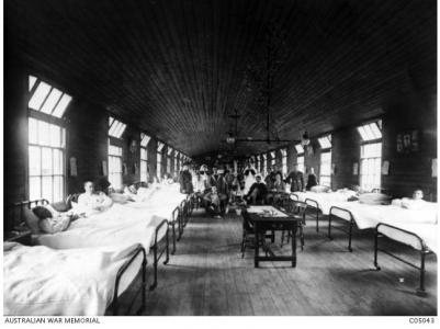 3rd Auxilliary Hospital Dartford. Photographer unknown, photograph source AWM C05043