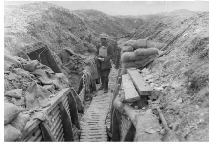 3rd Tunnellers in Hythe Alley, Hill 70, near Loos  1917. Photographer unknown, photograph source AWM E01712