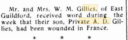 A.D. Gillies. Image source Swan Express 15.9.1916 p9 