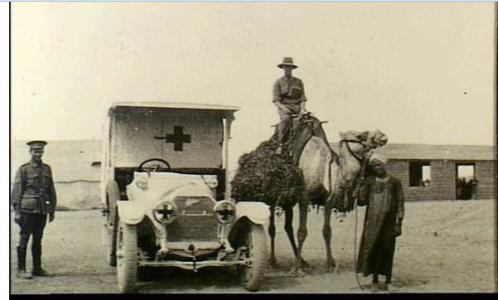 Field Ambulance in Egypt 1915. Photographer Nickson, Wilfred Liewisle, photograph source AWM P01815.019