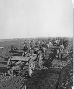 Ammunition Column on the Memetz Road. Photographer unknown, photograph source AWM  E00054