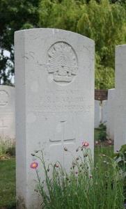 Thomas Barlow&#039;s grave. Photograph reproduced with permission of M. Roberts