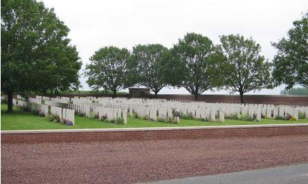 Beacon Cemetery, Sailly-Laurette , France. Photographer unknown, photograph source CWGC