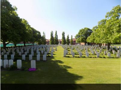 Belgium Battery Cemetery, British Corner, West Vlaanderland, Belgium. Photograph source CWGC