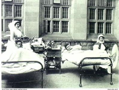Birmingham University Hospital. Photographer unknown, photograph source AWM P00189007