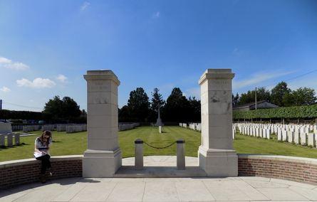 Birr Cross Roads Cemetery, Belgium. Photographer unknown, photograph source CWGC