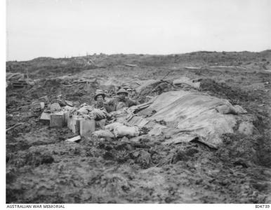 Camourflaged Trenches at Broodseinde Ridge 1917, AWM E04739