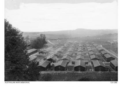 Codford No. 7 Camp 1917. Photographer unknown, photograph source AWM C01288