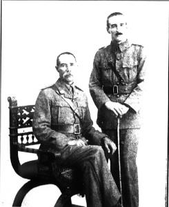 Cptn. E.A. Compton &amp; Lieut. G. S. Compton. Photograph source Western Mail 28.8.1916