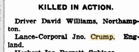 Crump, J. The Daily News 14.7.1917 p8 