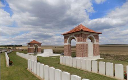 Dernancourt Communal Cemetery Extension. Photographer unknown, photograph source CWGC