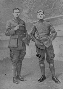 Edgar Johnston and Francis Briggs at Oxford 1916. Photograph source Wikipedia