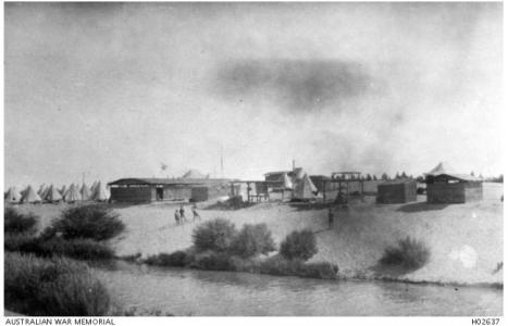 Engineers Details Camp Moascar 1917. Photographer unknown, photograph source AWM H0263