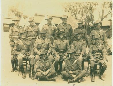 Pte. E. J. Clarke Blackboy Hill, identified with an X. Courtesy T. Clarke