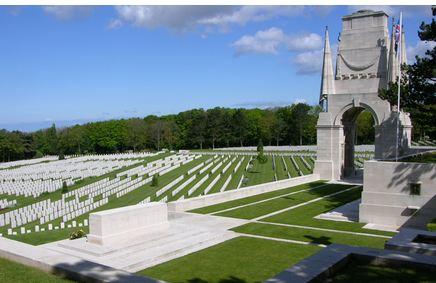 Etaples Military Cemetery, Pas de Calais, France. Photographer unknown, photograph source CWGC