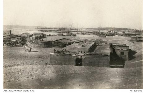 Ferry Port, Suez 1917. Photographer unknown, photograph source AWM P11220.002