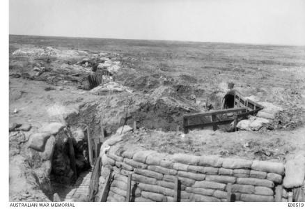 Flers battlefield showing old trenches. photographer unknown, photograph sourced AWM  E00519