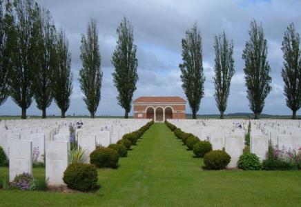 HAC British Cemetery Ecoust St Mein. Image source AWGC website