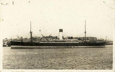 HMAT 'Aeneus'. Photgrapher unknown, photograph source State Library NSW image  a636033r