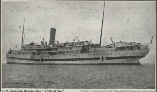 HMAT &#039;Kanowna&#039;. Photographer unknown, photograph source AWM H04222