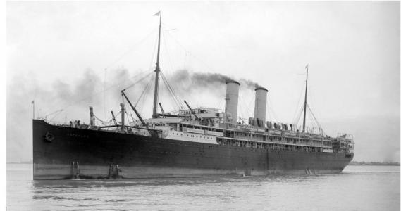 HMAT Osterley. Photographer late Allen Green Collection Vic., photograph source shipspotting