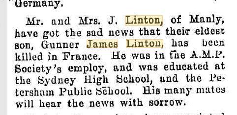 James Linton. The Newsletter (Sydney) 25.8.1917 p8