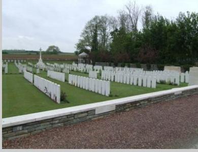 Jeancourt Communal Cemetery. Photograph source British War Graves 