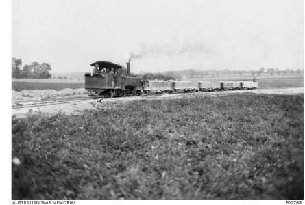 Light Rail France 1918. Photographer unknown, photograph source AWM E02768