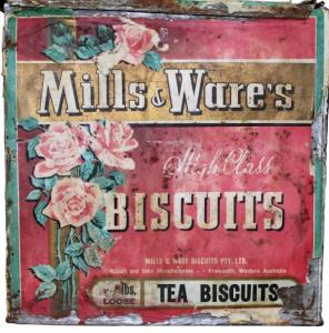 Mills and Ware Biscuit Tin