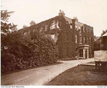 No. 1 Harefield House and  1st Auxilliary Hospital. Photographer unknown, photograph source AWM P02402.005