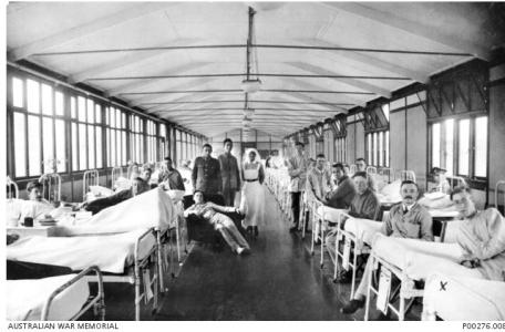 Orpington Hospital London 1917. Photographer unknown, photograph source AWM P00276.00