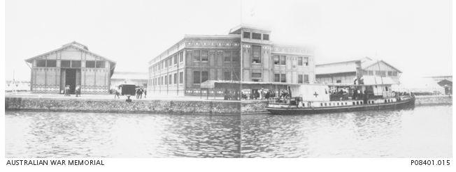 Panorama of the 14th General Hospital Port Said, 1918.  Photographer unknown, photograph source AWM P08401.015