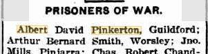 Pinkerton POW, Image from the Daily News  19.7.1917 p5 