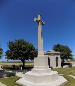 Regina Trench Cemetery, near Courcelette, Grandcourt, France. Photographer unknown, photograph source CWGC website