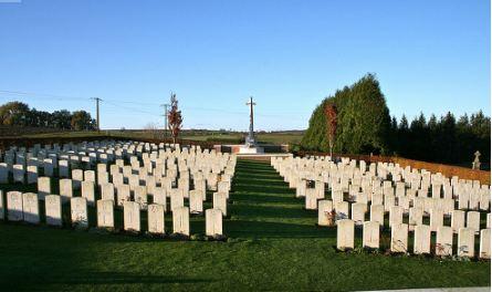 Ribbemont sur L'Ancre Communal Cemetery. Photograph source AWG photographic archive