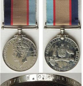 S.O.Kirkbride medals WW2. Source Military Memorabilia Ltd NZ 