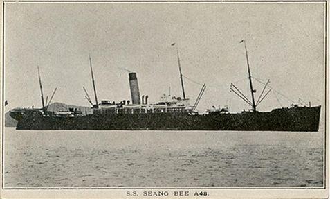 SS 'Seang Bee'. Photographer unknown, photograph source Don't forget the diggers