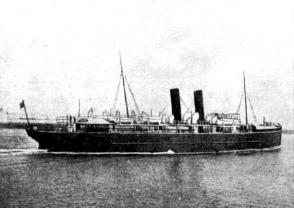 SS&#039; Leinster&#039; leaving Kingston Harbour, 1918. Image source The Australian Melbourne 26.10.1918 p 3