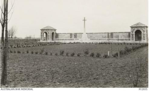 Section of VC Corner, Fromelles, France- burial place of the unidentified. Photograph donated by  St Barnabas Pilgrimages, London. Photograph source AWM H12655