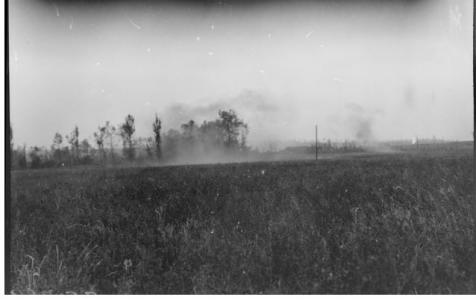 Shelling of Hamel. Photographer unknown, photograph sourced AWM E02618