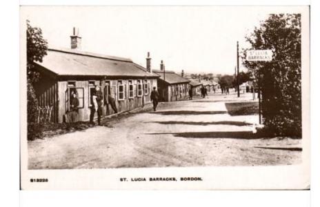 St. Lucia Barracks, Borden, Hampshire WW1. Postcard WHS Kingsway