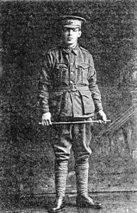 Stephen Kellow WW1. Photographer unknown, photograph reproduced with permission of the Kellow famil