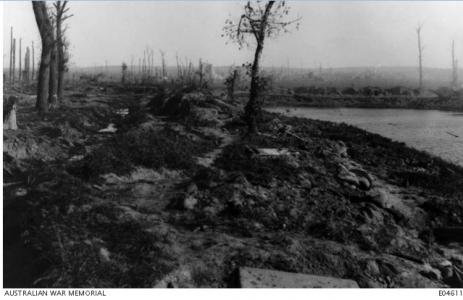 Trenches by Zillebeke Lake  29.9.1917. Photographer unknown, photograph source AWM E04611