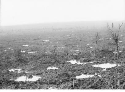 View from Broodseinde Ridge, Passchendaele 1917. Photographer unknown, image courtesy AWM E00961