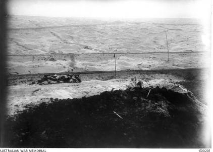 View from Mouquet Farm area. Photographer unknown, photograph sourced from AWM E00201