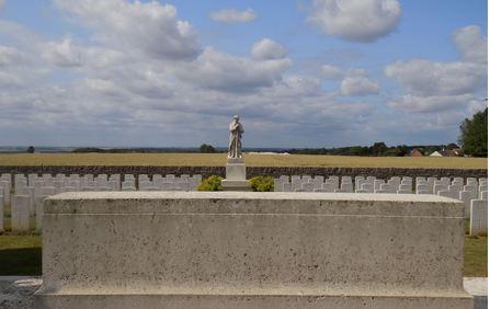 Vignacourt British Cemetery, Somme, France. Photograph source CWGC website